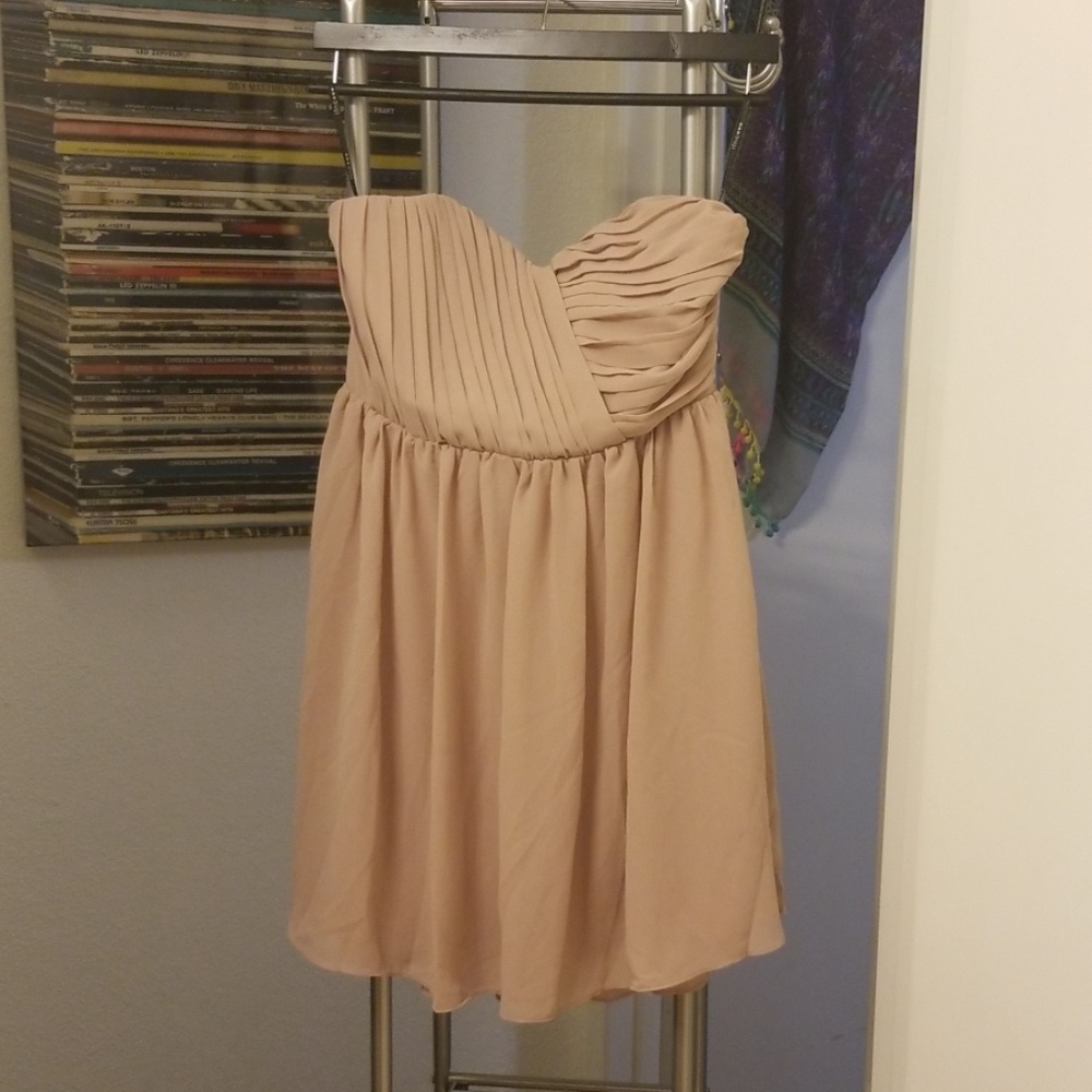 Summer dress/ strapless sweetheart neck